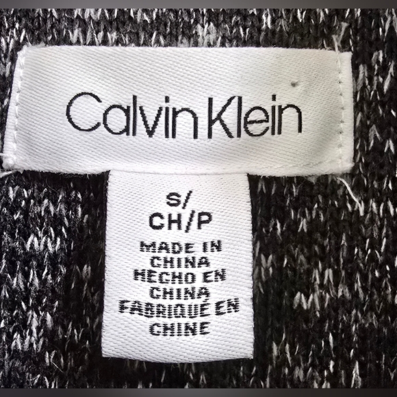 Calvin Klein Womens Small Black/Gray Sleeveless Zip-Up Vest w/ Chest Pocket - Picture 3 of 7